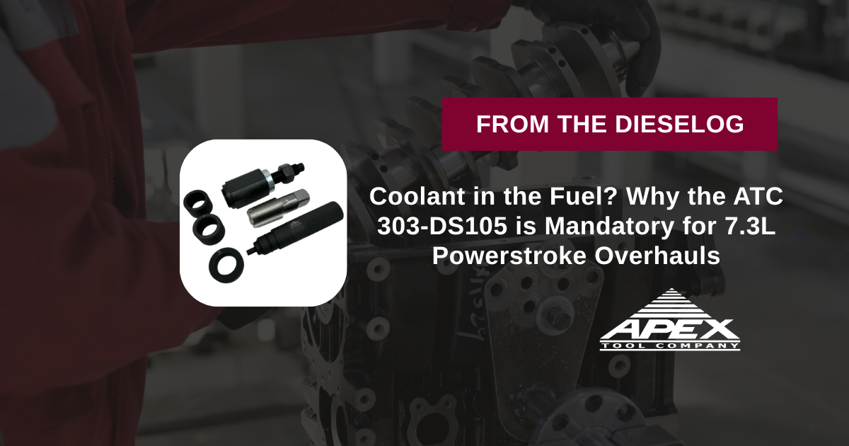 ATC 303-DS105 Ford 7.3L Powerstroke Fuel Injector Sleeve Cup Remover and Installer Tool Kit
